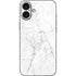 White Marble iPhone 16 Plus Skin